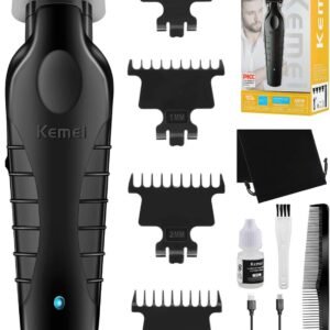 ماكينة حلاقة Kemei KM-2299 لاسلكية بشفرة T مع الأمشاط والملحقات