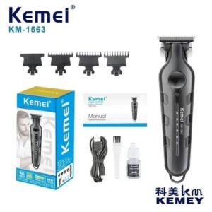 Kemei KM-1563: ماكينة قص الشعر اللاسلكية بجسم معدني