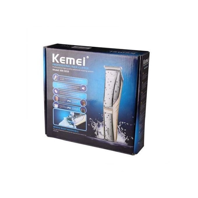 Kemei KM-5018 ماكينة قص شعر كهربائية - ذهبي